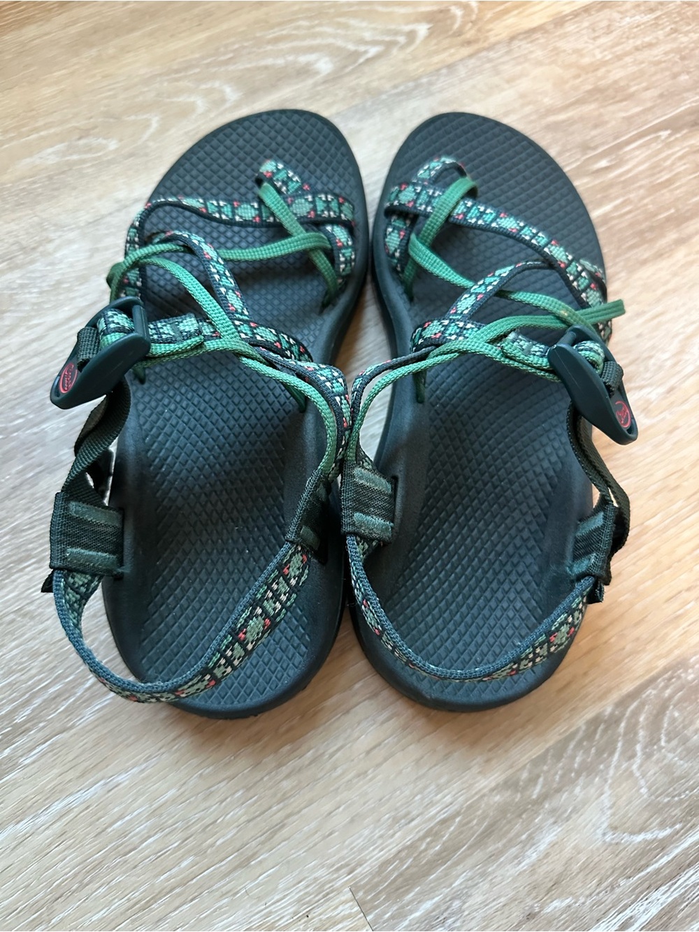 Chaco Women's Green Patterned-Strap Sandals - Picture 3 of 4